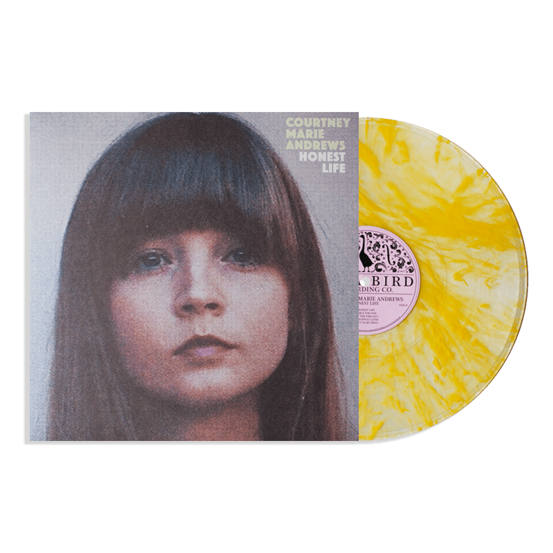 Courtney Marie Andrews 'Honest Life' (Clear w/ Yellow Marble Vinyl, Bonus 7")