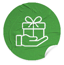 Green Gift Sticker