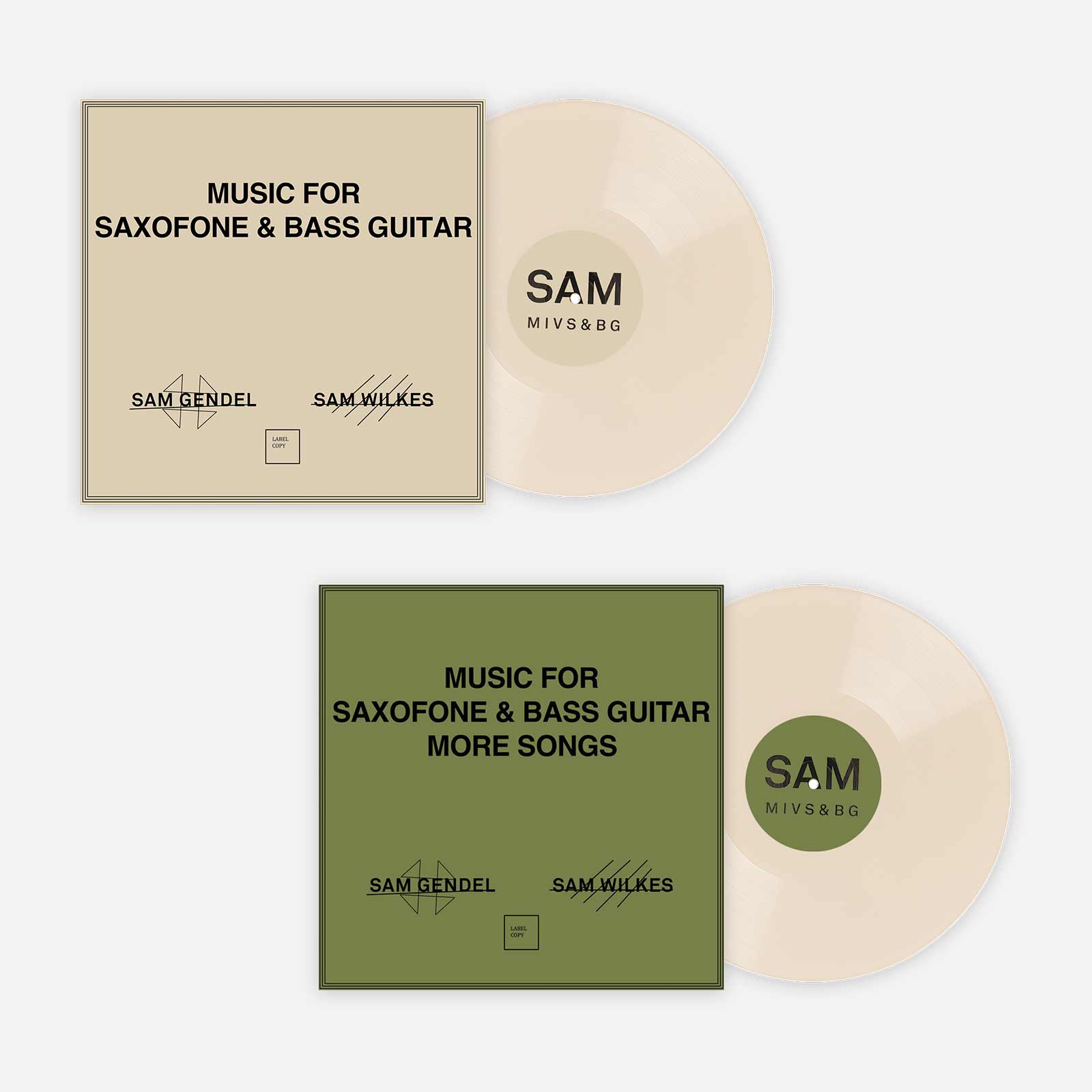 Sam Gendel & Sam Wilkes Bundle (Music for Saxofone & Bass Guitar + Music for Saxofone & Bass Guitar More Songs)
