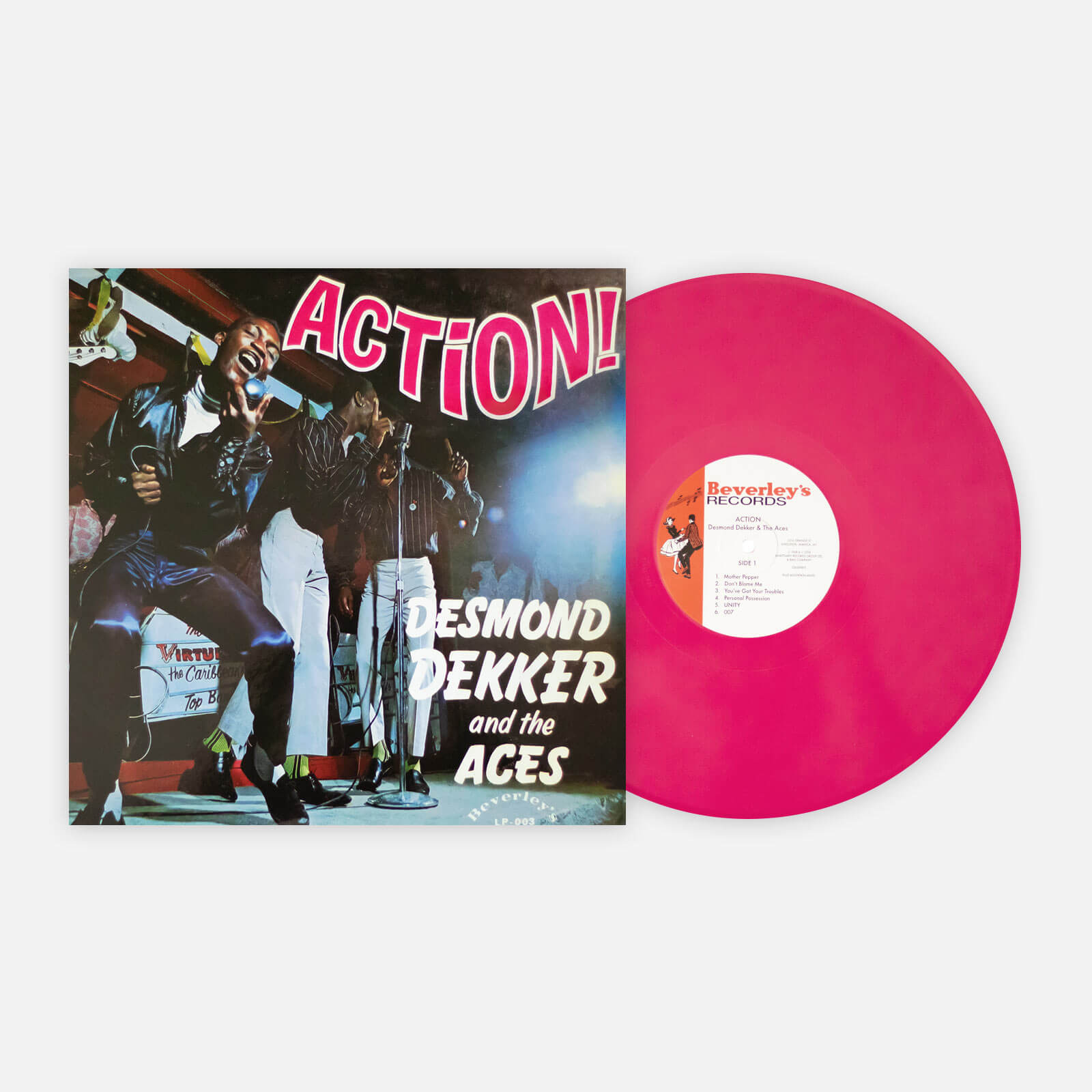 Desmond Dekker & The Aces 'Action! - 1968' (180g Hot Pink Vinyl, LTD to 1,000)